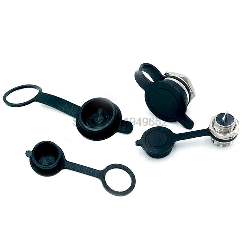 10pcs GX12 GX16 GX20 GX20F Connector Plug ฝาครอบกันน้ําฝุ่นยางหมวก Circular Connector แขนป้องกัน