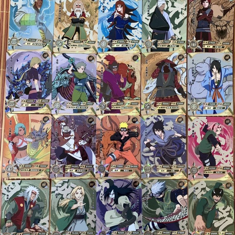 การ์ดทัวร์ของแท้ Naruto UR การ์ดหาง Beast Itachi I Love Luo Naruto Sasuke พร้อมจุดดินของแท้ Kakashi