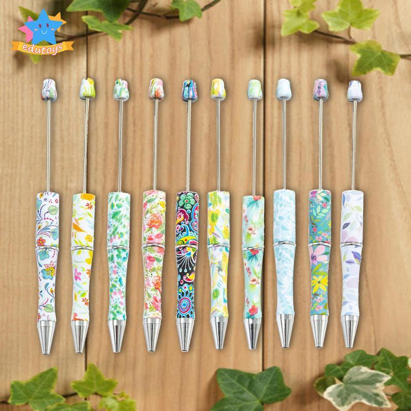 [Edstars] 10 ชิ้น ปากกาลูกลื่นลูกปัด สําหรับสอบ DIY