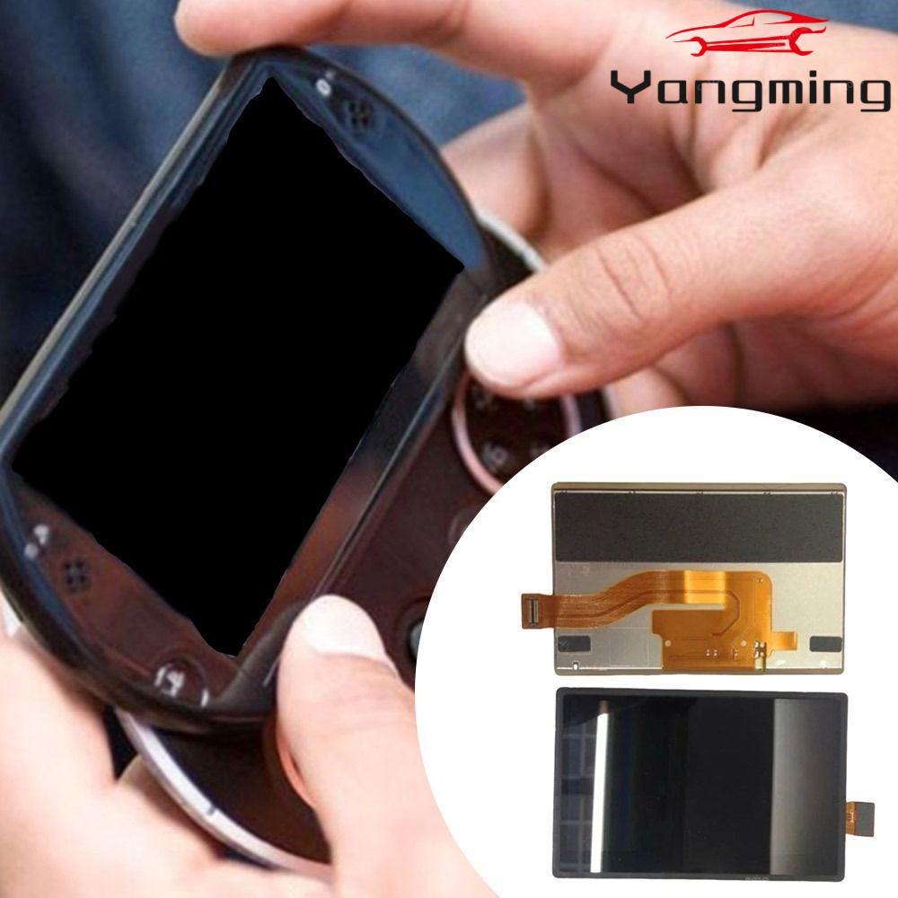 YANGMING จอแสดงผล LCD, อะไหล่หน้าจอคอนโซลเกมแบ็คไลท์, DIY ซ่อมหน้าจอเดิม Digitizer สําหรับ PSP GO