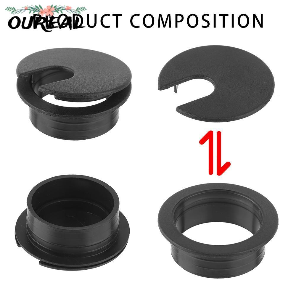 OUREAL 35/50 มม.คอมพิวเตอร์ Grommet Tidy Cable Clamp Buckle Line Office Line กล่อง