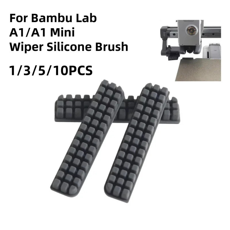 HB 1/3/5 PCS Lab A1 ซิลิโคนหัวฉีดแปรงสําหรับ Bambu Lab A1/A1 Mini Wiper แปรงซิลิโคนหัวฉีดแปรงทําความ