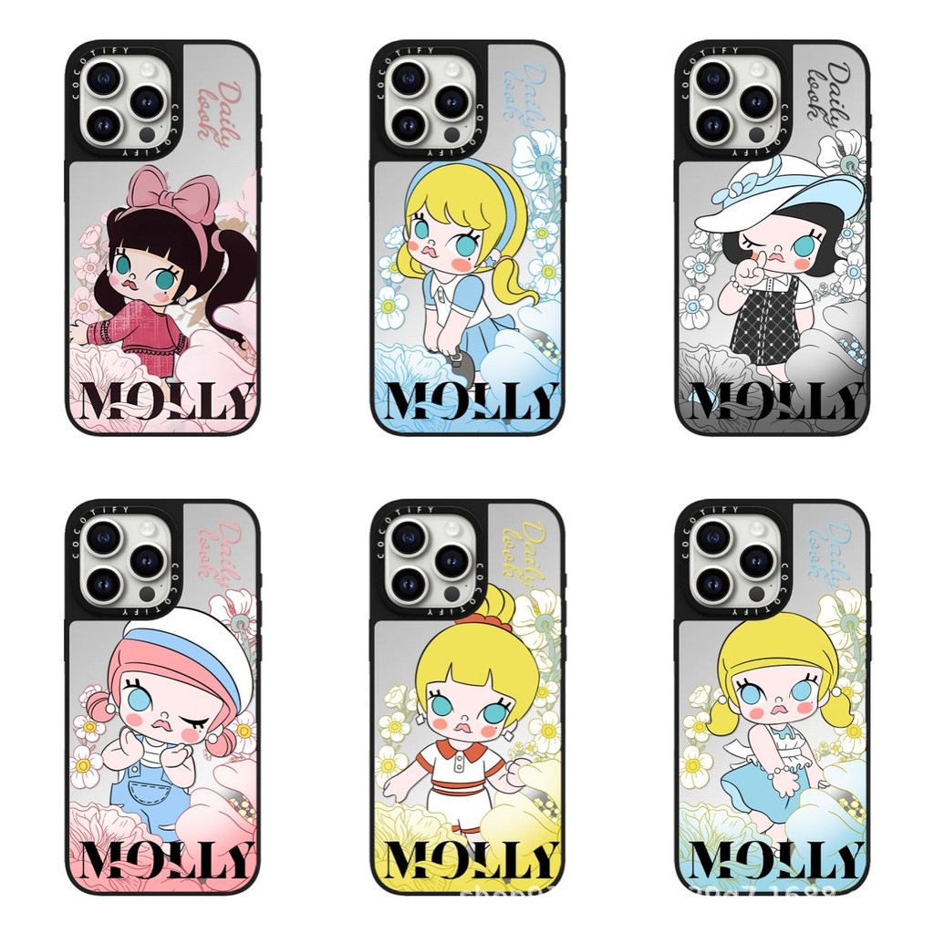 C Home MOLLY MOLLY ดอกไม้เหมาะสําหรับ Apple 16promax เคสโทรศัพท์ iphone17PRO การ์ตูน 15 ที่ไม่ซ้ํากัน