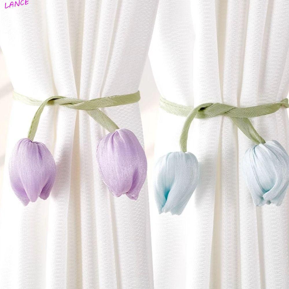 LANCE Tulip Curtain Straps, Fashion Beautifully Curtain Tieback, Ornament Elegant Adjustable Curtain
