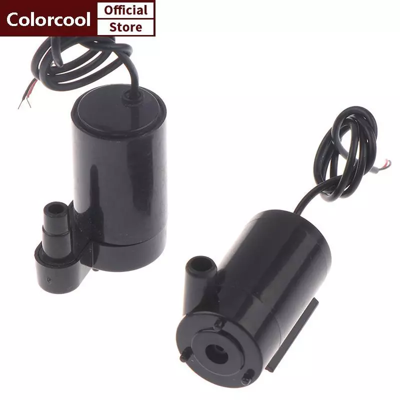 TH DC 5-12V ปั๊มมอเตอร์ไร้แปรงเสียงรบกวนต่ํา 3L/Min Mini Micro Submersible Water Pump HH