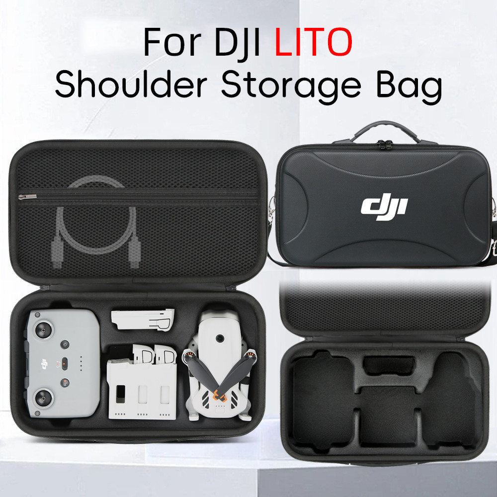 สําหรับกระเป๋าเก็บ DJI LITO 1/X1 แบบพกพาและเรียบบินกล่องเก็บแบบบูรณาการ RC-N3 รีโมทคอนโทรลไหล่ crossbody กระเป๋าถือ Lito1 drone อุปกรณ์เสริม