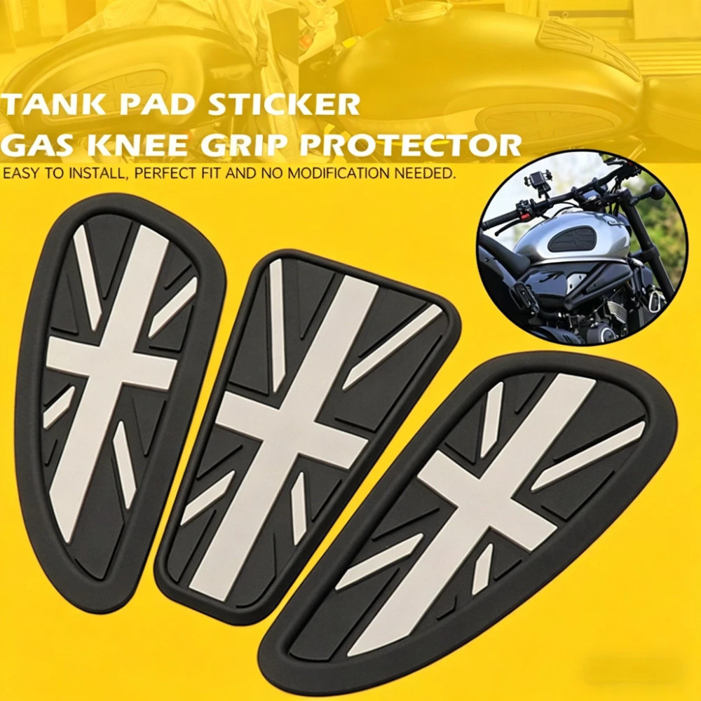 Protector Anti Slip Tank Pad สติกเกอร์ Fishbone patch แก๊สเข่า Traction ด้านข้าง Pad 3M Decal 2026 ใ