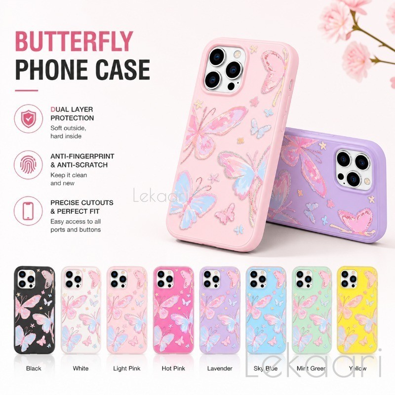ผีเสื้อพิมพ์สําหรับ OPPO A6 A6X A6S A6T A6K A5X A5 A5i A5M A3X A3 A40 A40M A20 A60 A38 A18 A17 A33 F