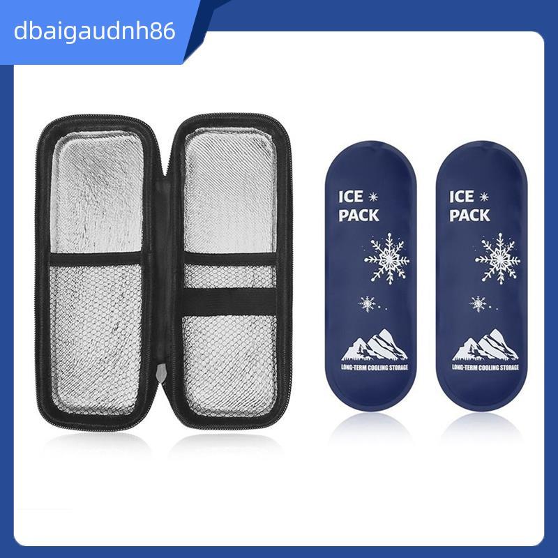READY STOCKPortable Insulin Cooling Bag Glaciated Cold Storage Bag Travel Pocket Cooler Pen Pack Fre