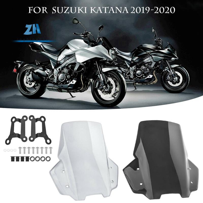 สําหรับ Katana 1000 GSX-S GSXS 1000S รถจักรยานยนต์กระจกกระจก Deflector สีดํา