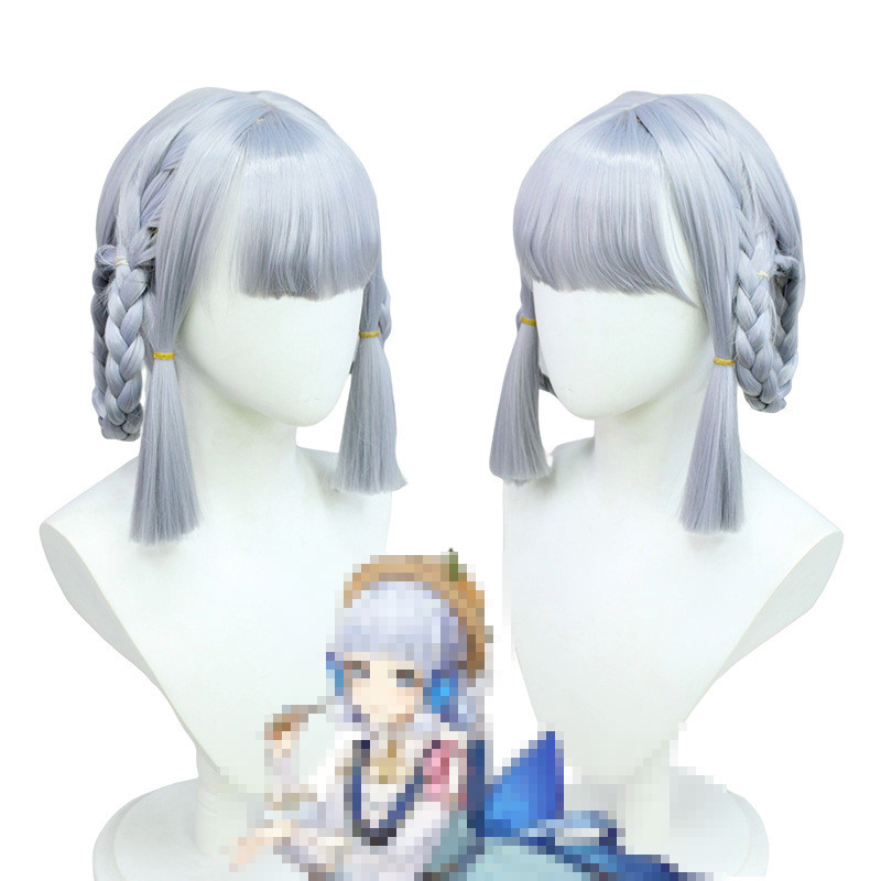 Original Cos God Wig Shenli Huaxin Skin Flower Letter Cos Wig Bangs Simulation Scalp Top VSkh