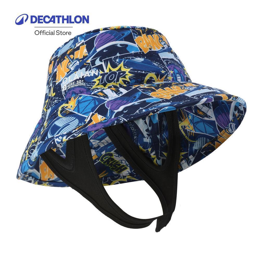 Decathlon Surfing Junior Hat Star Cloud หมวกโต้คลื่นสำหรับนักโต้คลื่นเด็ก (ลายดวงดาวและก้อนเมฆ) - Bl