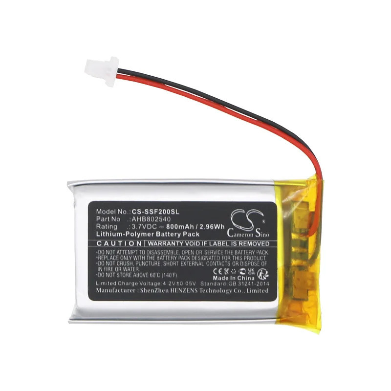 แบตเตอรี่ทดแทน CS สําหรับ Sena SF2,SF4 PN:AHB802540 800mAh / 2.96Wh