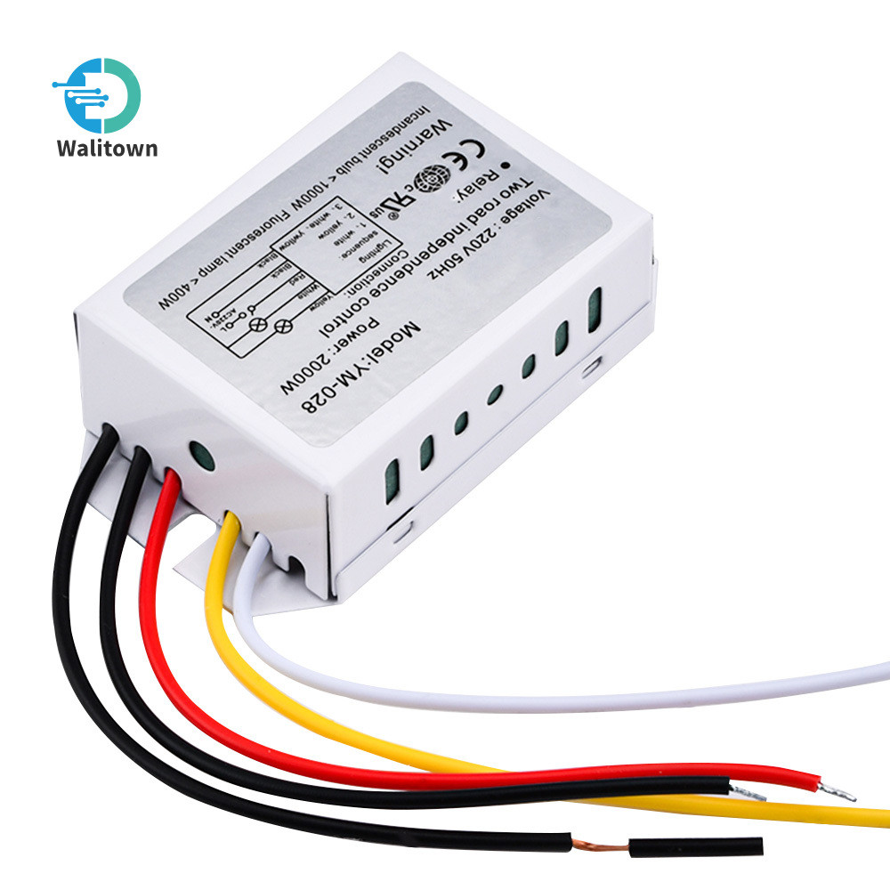 สวิตช์ส่วนดิจิตอล 3 ขั้นตอน 2 ทิศทาง 220V 2-Way Group Segmenter