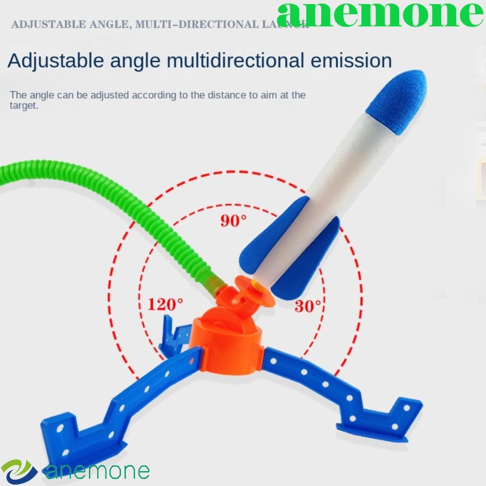 ANEMONE เท้าเหยียบ Launcher Eva โฟมผ้าฝ้ายกีฬาของเล่นกระพริบ Air Rocket Launcher ความปลอดภัยกลางแจ้ง