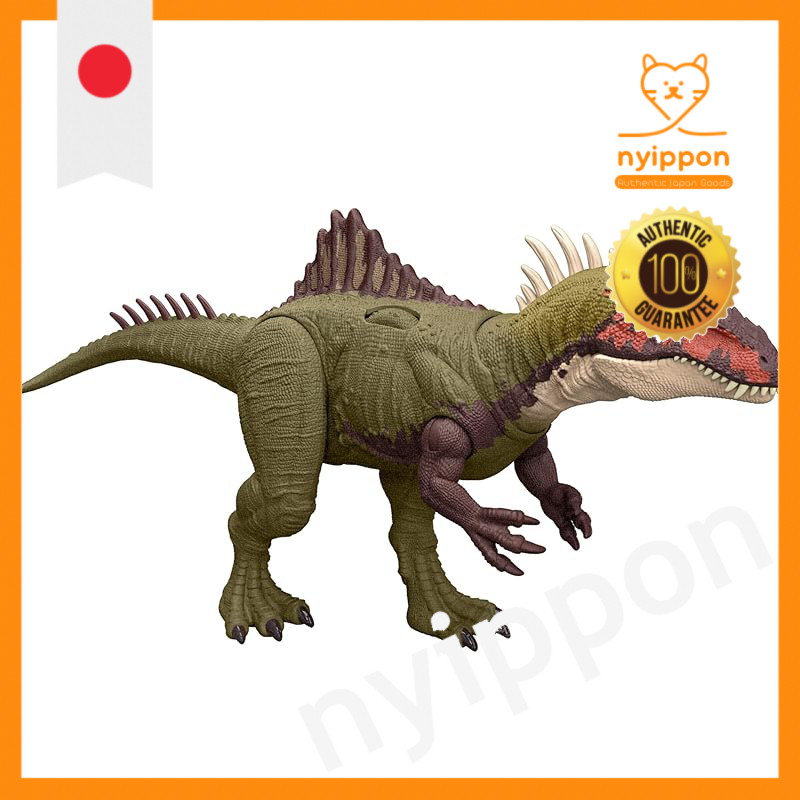 Mattel Jurassic World Battle Action! Roaring Bechler Spinosaurus Toy Figure for Kids Dinosaur Length