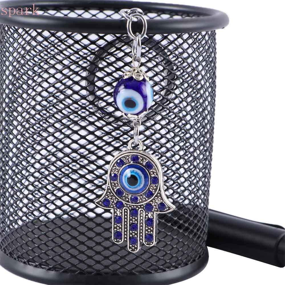 SPARKLE Hamsa พวงกุญแจสําหรับผู้ชายผู้หญิงจี้เครื่องประดับ Amulet Good Luck Key Holder Evil Eye