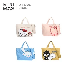 Mini Mono x Sanrio กระเป๋าโท้ท Size L ดีไซน์เรียบง่าย เข้ากับยุคสมัย พร้อมฟังก์ชั่นการใช้งานหลากหลาย