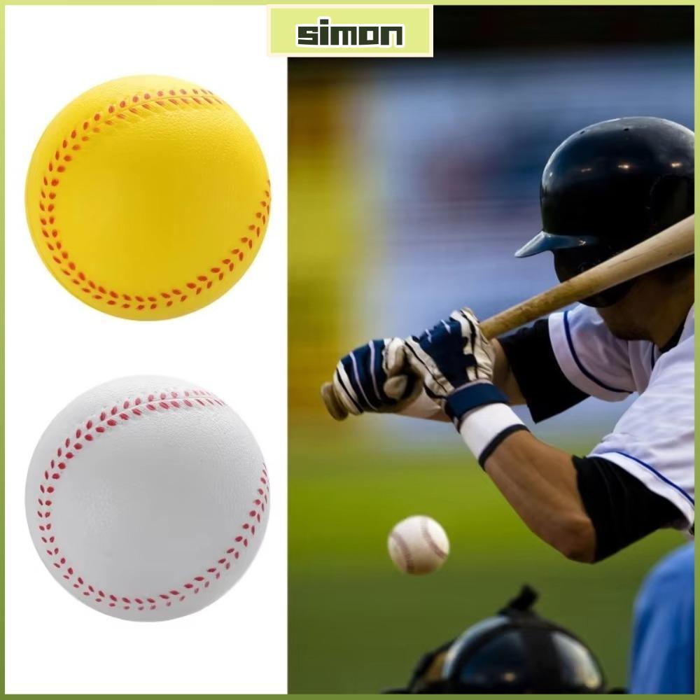 SIMONTH Soft Baseball, PU Squeeze Toy Training Balls, Durable Elastic Softball Kid