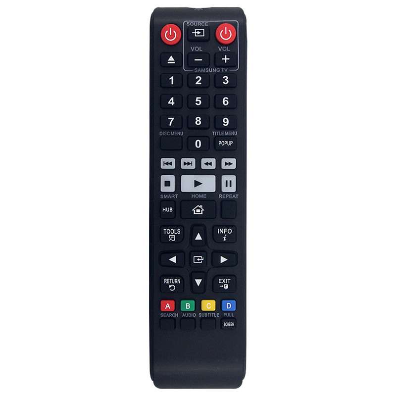 ใช้งานร่วมกับ Samsung DVD BD-J6300 BD-JM63 BD-F7500 BD-F6500 BD-F6700 BD-J7500 UBD-K8500 รีโมทคอนโทร