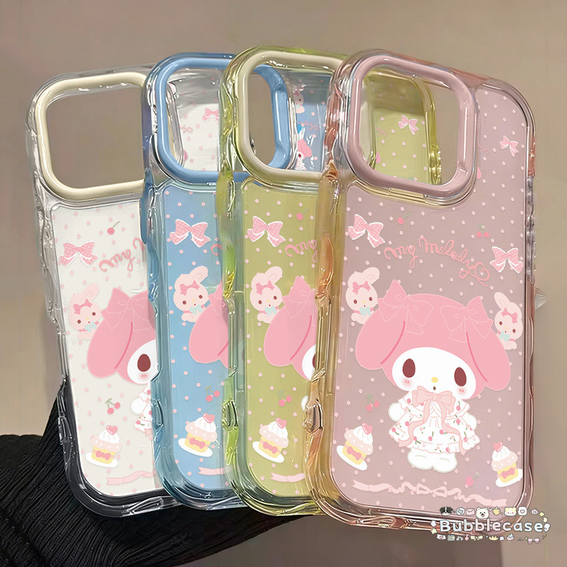 เคสไอโฟน 17 ลายเมโลดี้ชุดเจ้าหญิง การ์ตูนสไตล์สาวน่ารัก ลายจุด สำหรับ iPhone 13 16 Plus 12 17 Pro Max 15 Pro 17 11 14