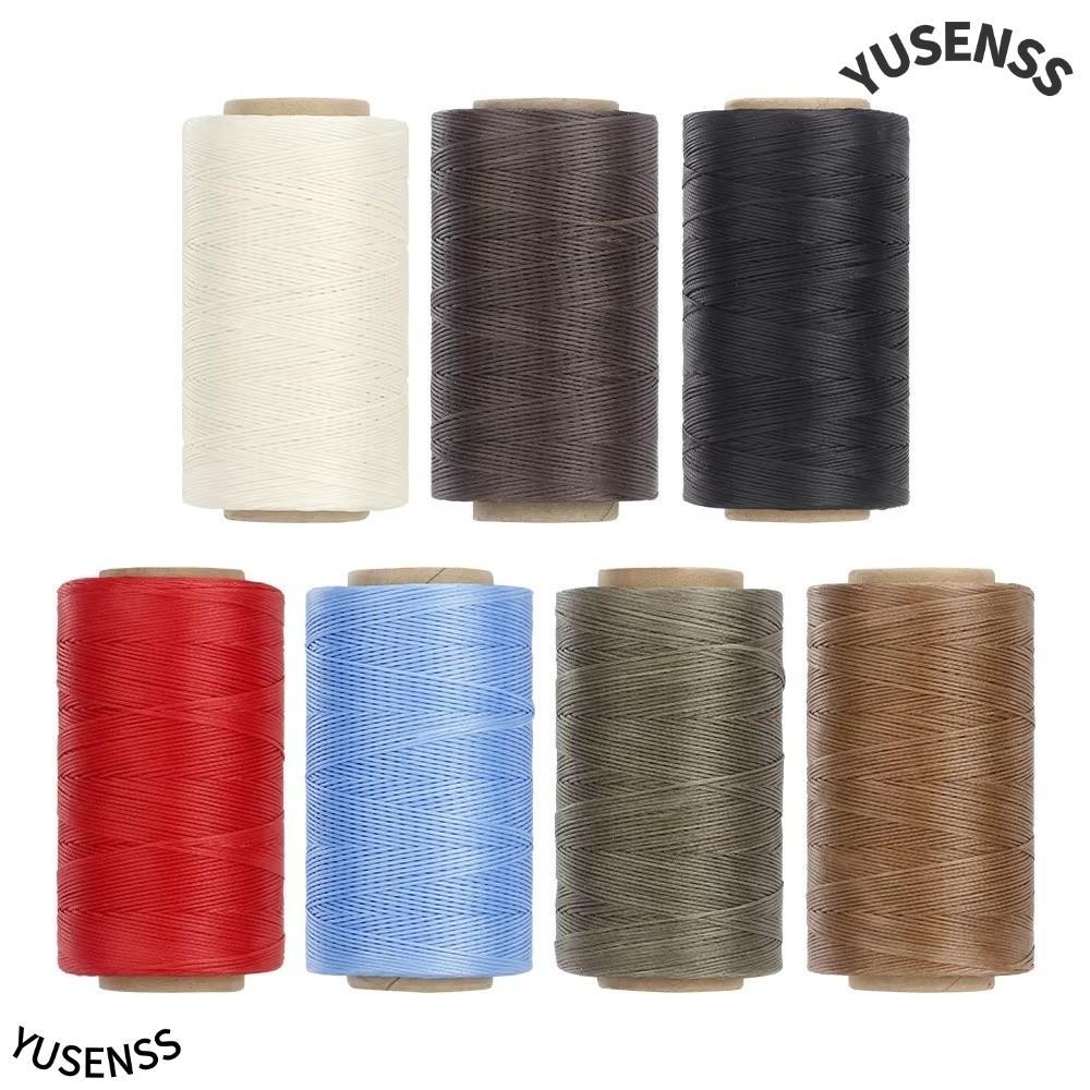 YUSEN Wax Cotton Cord String, โพลีเอสเตอร์ 260M Waxed Thread Cord, Vintage 150D Arts Craft 0.8MM หนังด้ายเย็บหัตถกรรมโครงการ