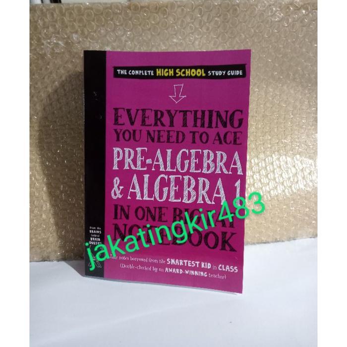 ทุกอย่างคุณ Need to Ace Pre-Algebra และ Algebra I หนังสือทางกายภาพ