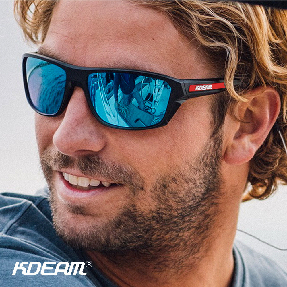 Popular~KDEAM 2025New TR90Sunglasses, cycling glasses, outdoor sports windproof polarized sunglasses