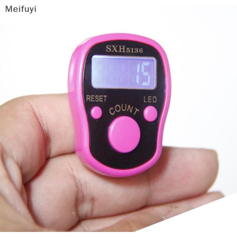 [Meifuyi] 5 หลัก LED Tally Counter Finger Ring Hand Tally Counter Digital Timers