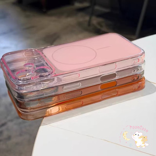 เหมาะสำหรับ IPhone 16 15 17 12 11 14 13 Pro Max 15 Plus เคสโทรศัพท์แบบหุ้มกันกระแทกทั้งเครื่องโปร่งแสง มีให้เลือก 4 สี