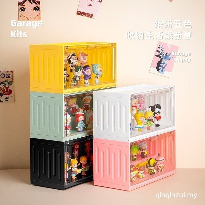 Monroe Department Store Mystery กล่องรูปเก็บ Pop Mart คอนเทนเนอร์ตุ๊กตาของเล่น DIY รุ่นขาตั้งจอแสดงผ