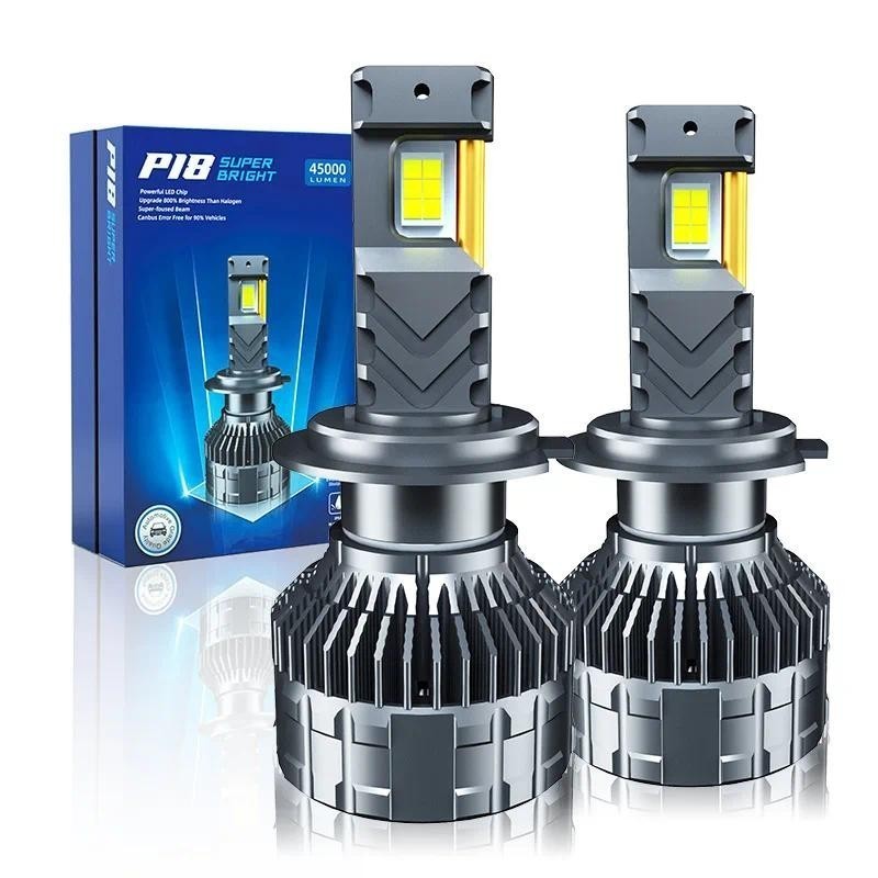 175W 45000LM H1 H7 H8/H11 HB3 HB4 HIR2 H4 Canbus LED ไฟหน้าหลอดไฟ 4575 6000K LED Chips12V 24V.