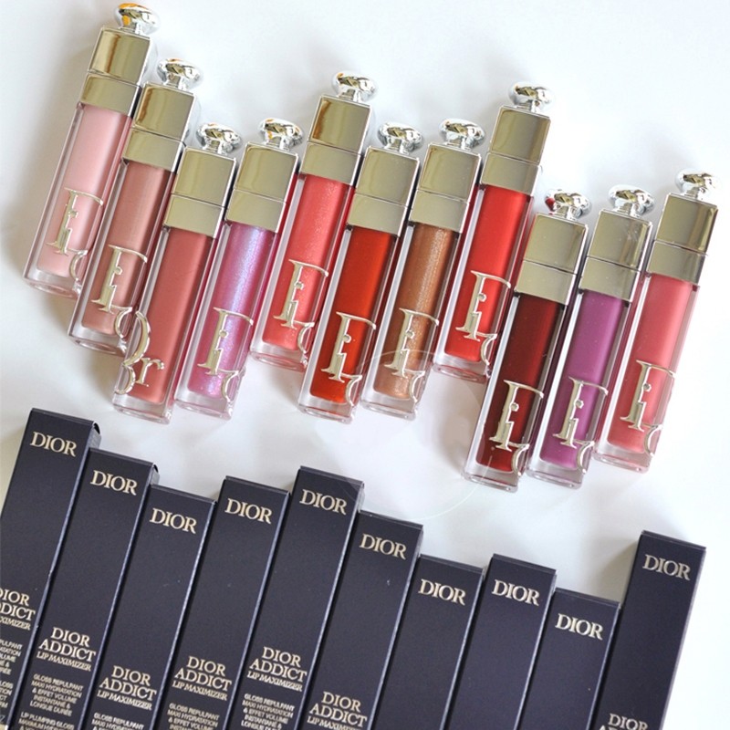 จัดส่งรวดเร็ว 🍄 ของแท้💯 Dior 012 038 009 เพิ่มความอวบอิ่มให้ริมฝีปาก New Addict Lip Gloss/Lipstick 6ml