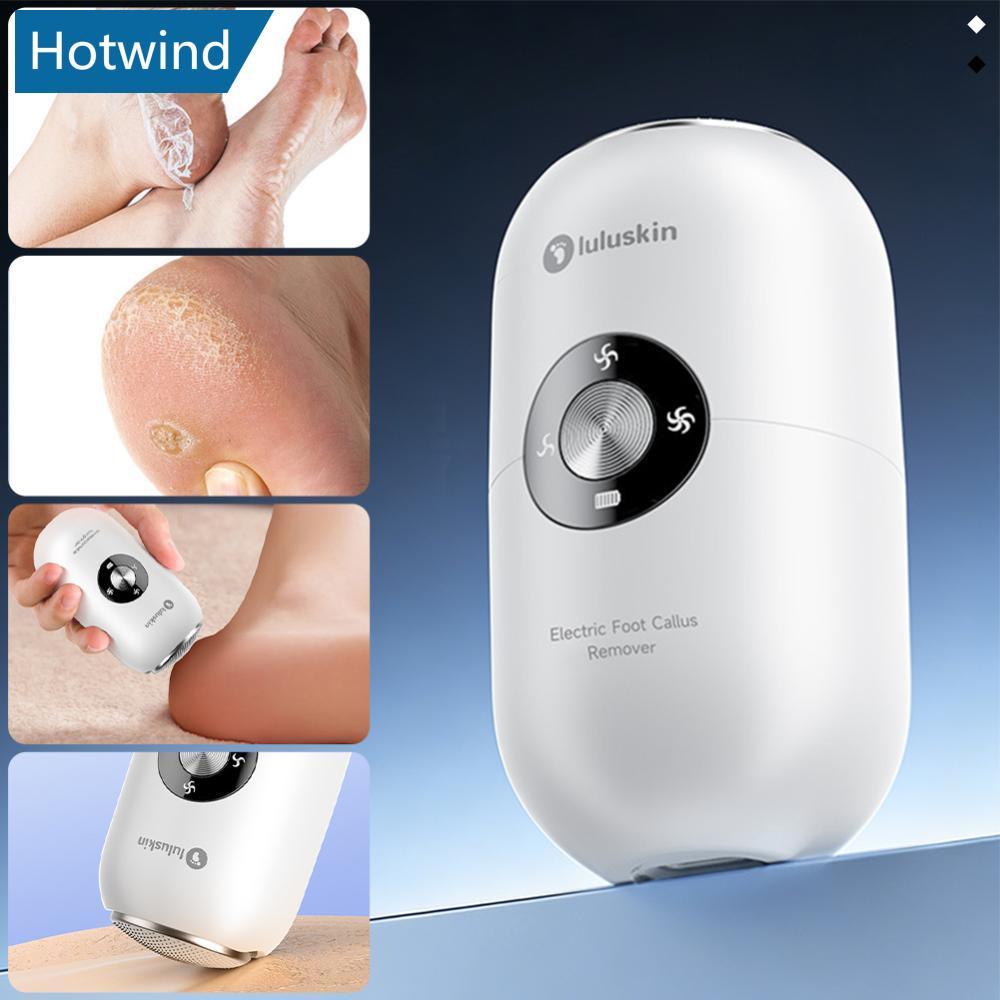 HW ไฟฟ้าเท้าแคลลัส Remover ชุดกันน้ํา Foot Scrubber แฟ้มสําหรับ Dead Cracked แห้งผิวชาร์จไฟฟ้าแฟ้มเท