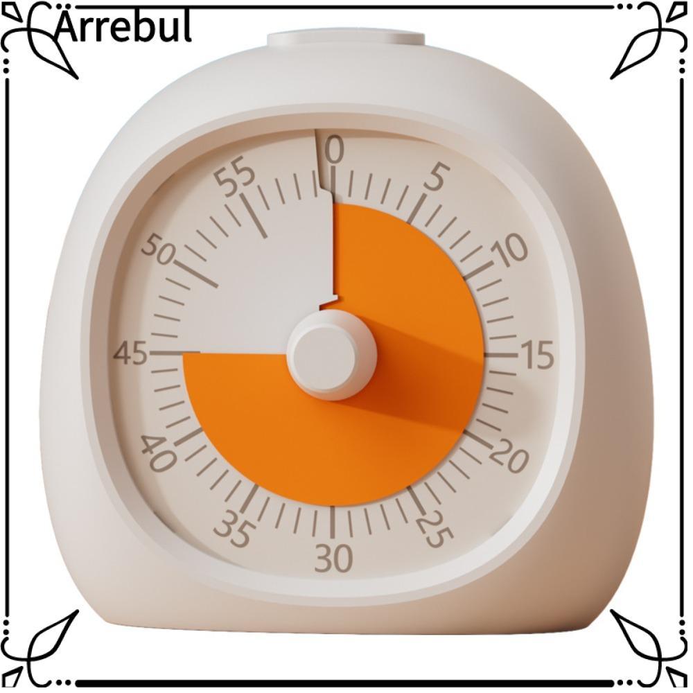 AREBUL Visual Timer, 60 นาที Focus Aid Countdown Timer, Portable Silent Plastic Study Timer Kids Stu