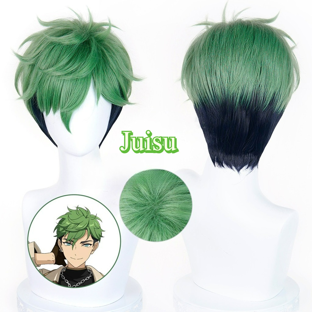 Ensemble Stars Sasaki Juisu คอสเพลย์วิกผม 30 ซม.สั้นวิกผมสังเคราะห์ทนความร้อนสําหรับเกม ES Mellow De