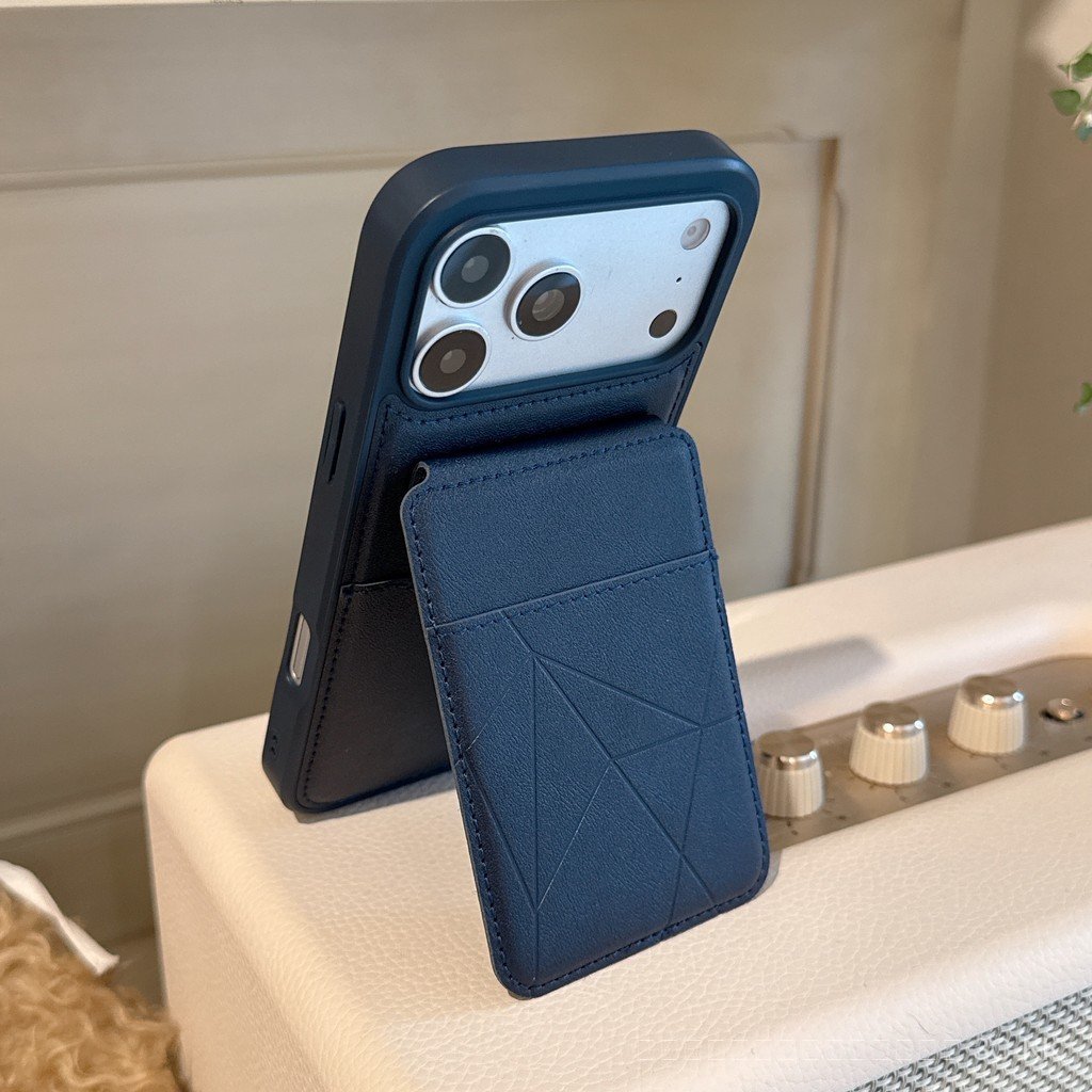 Stand & Card Holder เคสหนัง ทนทาน & อเนกประสงค์ - เคสโทรศัพท์สําหรับ iPhone 17 Pro Max 16 15 14 13