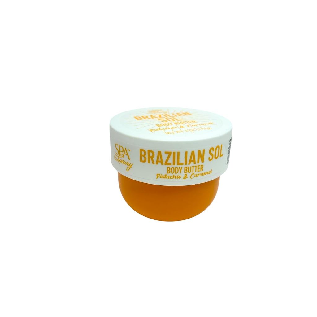 Brazilian Sol Body Butter, Pistachio & Caramel, 6 oz (170g)