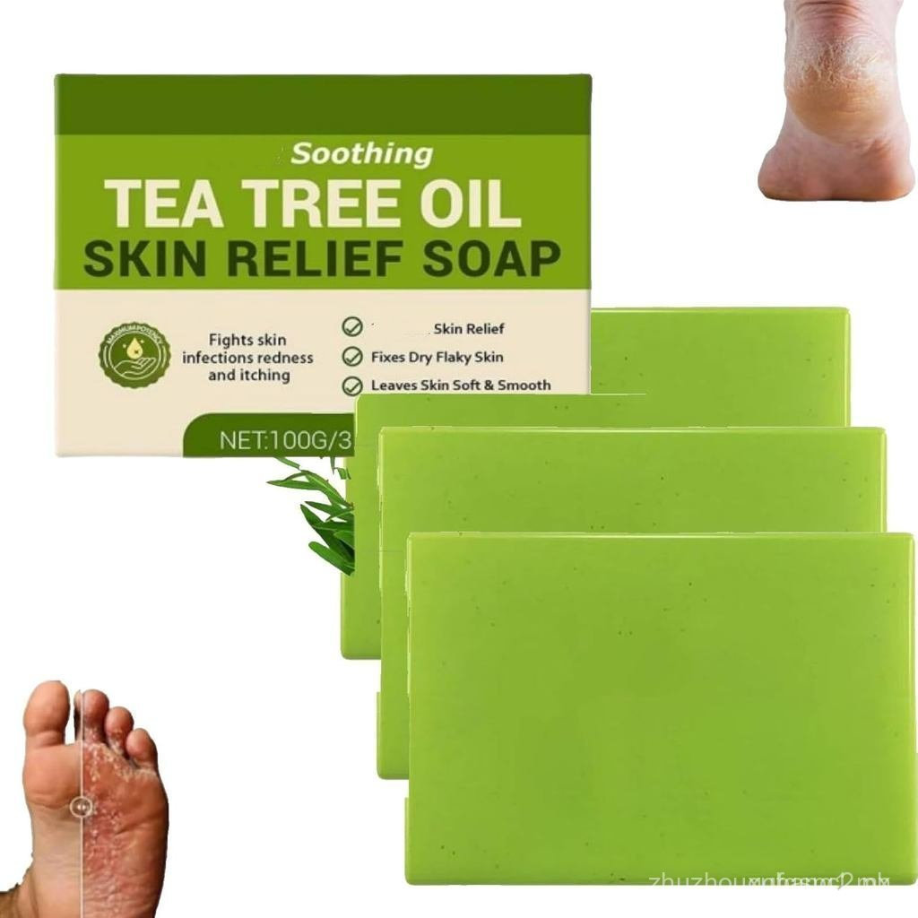 สบู่ Loravey Soothing, Tea Tree Oil, Tea Tree Body Wash, สบู่น้ํามัน Loravey Tea Tree, สบู่ทําความสะ
