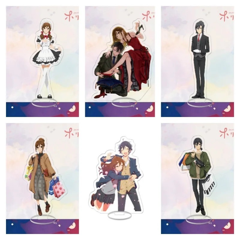 Standee อะนิเมะ Horimiya Mica รุ่น Miyamura Izumi Hori Kyoko 15 ซม.โต๊ะศึกษาตกแต่งอะนิเมะที่สวยงามสะ