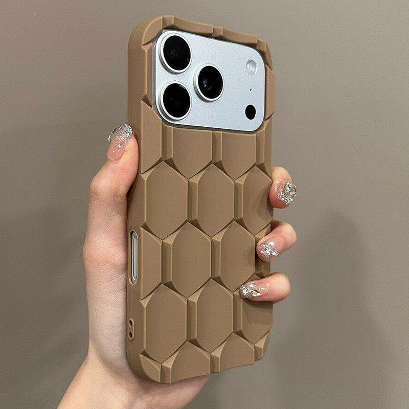 หรูหรานุ่มรังผึ้งรูปแบบเคสโทรศัพท์สําหรับ ไอโฟน 12 13 14 15 16 17 มือโปร สูงสุด ทีพียู กันกระแทกกันชนกลับกรณีปก