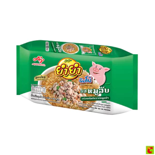 ยำยำ จัมโบ้ บะหมี่กึ่งสำเร็จรูป รสหมูสับ 60 ก. x 10 ชิ้น