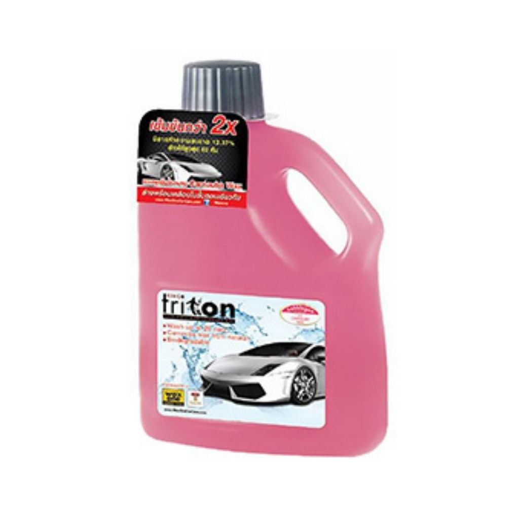 คิงส์ไตรตั้น น้ำยาล้างรถพร้อมเคลือบเงากลิ่นบับเบิ้ลกัม King Triton Car Wash Bubble Gum 1ltr.