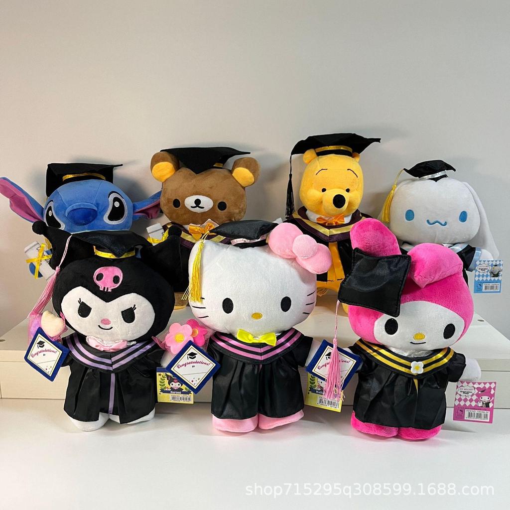 พร้อมสต็อก Influencer Plush Toy Doctor Uniform Doll Pooh Plush Toy Gift Doll hellokitty Doll
