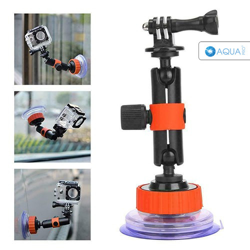 Car Mount Suction Cup ตัดดูดกระจก ที่ติดกระจกรถ for GoPro / DJI / Insta360 l Action Camera By Aquapr
