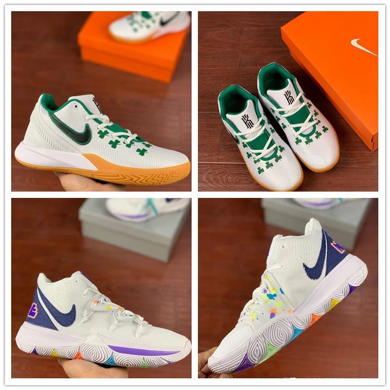 รองเท้าบาสเก็ตบอล Kyrie Flytrap II และ Kyrie 5 สำหรับผู้ชาย สไตล์สวมใส่ได้ทั้งบนและนอกสนาม