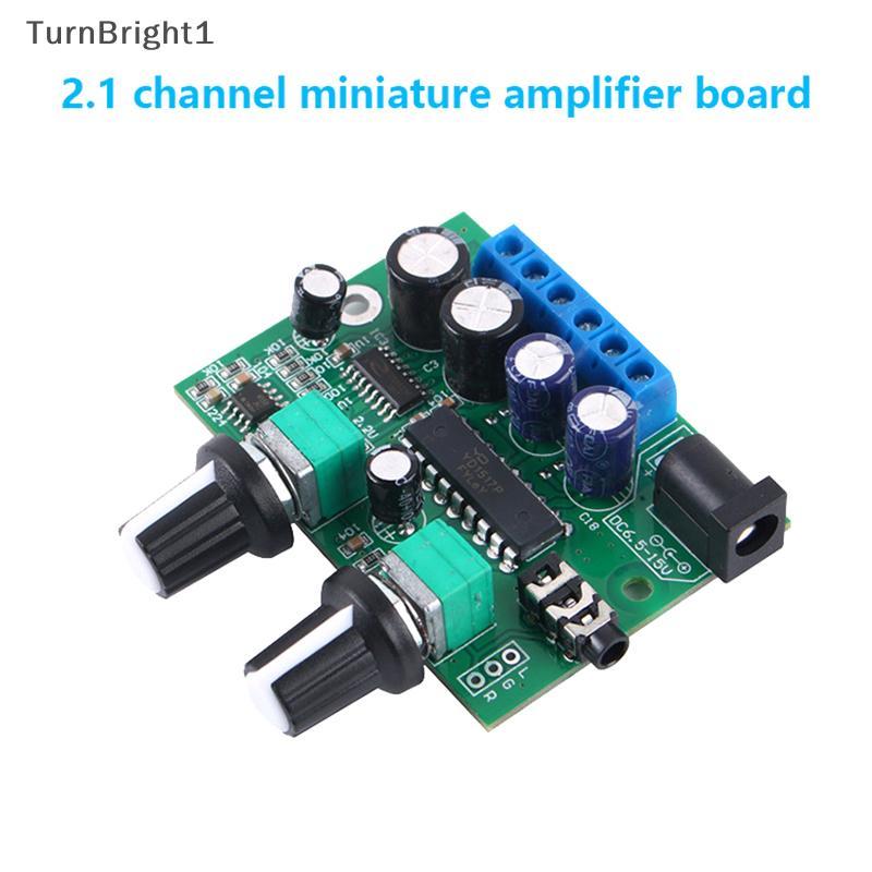 [TurnBright] 6W+6W+25W HIFI Class D Digital Power Amplifier Module TDA1517P 2.1 Super Bass Mini Micr