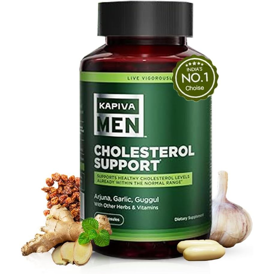 KapivaCholesterolLowering&HeartHealth|PlantSterols,Niaacin,Arjuna,Garlic&Guggul|สมุนไพรวิตามินเพื่อส