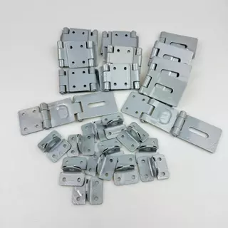 【ข้อเสนอ ที่ดี ที่สุด】ยกกล่อง12อัน บานพับสายยู 3ตอน ชุบบรอนซ์ บานพับสายยู สายยูคล้องกุญแจ