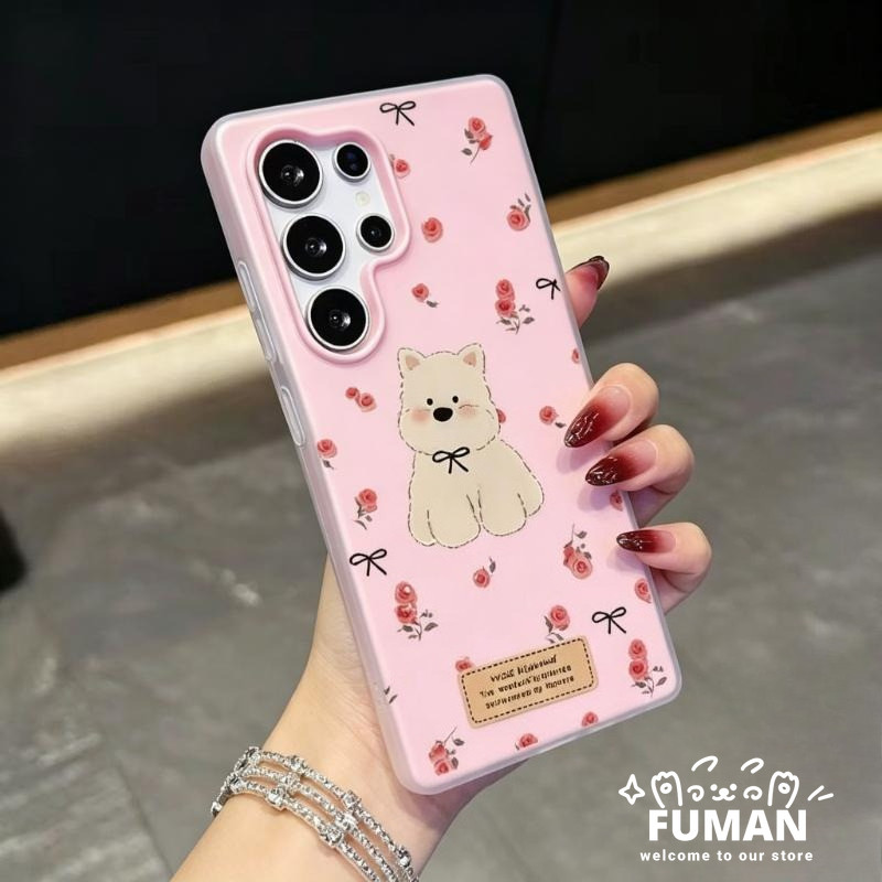 น่ารักลูกสุนัขสีลูกกวาดเคสโทรศัพท์สําหรับ OPPO Reno 6 Lite 6Z 5 4 Lite 5Z 5F 5K 4F ค้นหา X3 Lite AX7